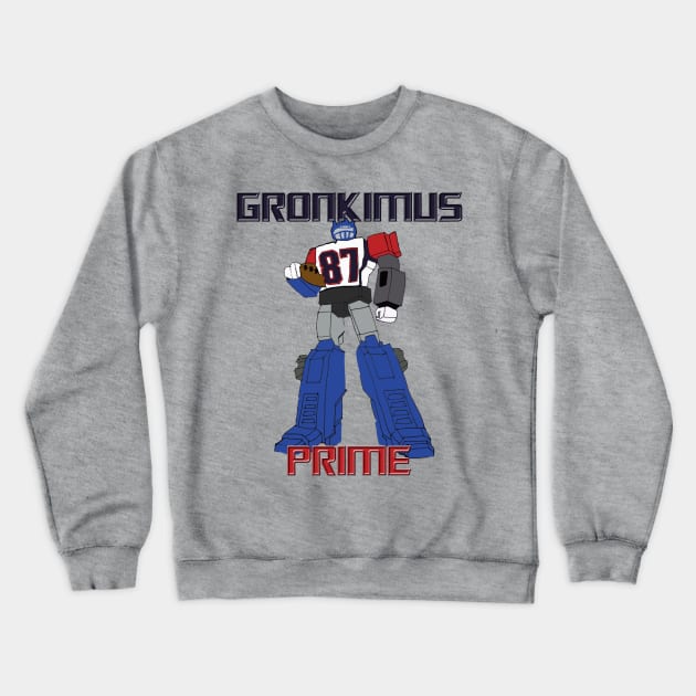 Gronkimus Prime Ultimate Tight End Gronk Crewneck Sweatshirt by ArmChairQBGraphics